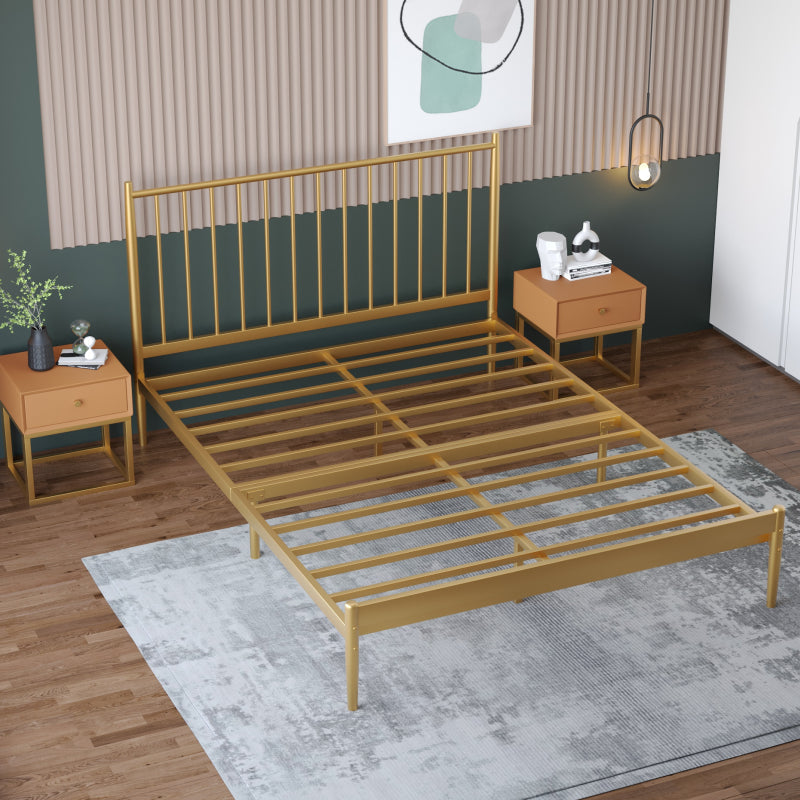 43,3 "Letti a stecca standard in metallo in altezza con testiera rettangolo