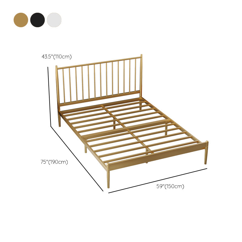 43,3 "Letti a stecca standard in metallo in altezza con testiera rettangolo