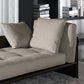 Contemporary Tufted Cotton Blend Chaise Lounge with Square Arm and Extra 2 Pillows Clearhalo 'Chairs & Seating' 'Chaise Lounge' 'chaise_lounge' 'furn' 'furn_chaise_lounge' 'Furniture' 'Living Room Furniture' 7822305