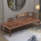 Oversized Solid Wood Chaise Lounge Couch in Brown with Square Arm Clearhalo 'Chairs & Seating' 'Chaise Lounge' 'chaise_lounge' 'furn' 'furn_chaise_lounge' 'Furniture' 'Living Room Furniture' 7822319