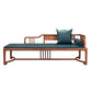Oversized Solid Wood Chaise Lounge Couch in Brown with Square Arm Clearhalo 'Chairs & Seating' 'Chaise Lounge' 'chaise_lounge' 'furn' 'furn_chaise_lounge' 'Furniture' 'Living Room Furniture' 7822327