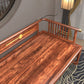 Oversized Solid Wood Chaise Lounge Couch in Brown with Square Arm Clearhalo 'Chairs & Seating' 'Chaise Lounge' 'chaise_lounge' 'furn' 'furn_chaise_lounge' 'Furniture' 'Living Room Furniture' 7822330