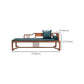 Oversized Solid Wood Chaise Lounge Couch in Brown with Square Arm Clearhalo 'Chairs & Seating' 'Chaise Lounge' 'chaise_lounge' 'furn' 'furn_chaise_lounge' 'Furniture' 'Living Room Furniture' 7822333