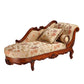 Traditional Floral Chaise Lounge Couch Bedroom Living Room Chaise with Rolled Arms Right-Arm Chaise Clearhalo 'Chairs & Seating' 'Chaise Lounge' 'chaise_lounge' 'furn' 'furn_chaise_lounge' 'Furniture' 'Living Room Furniture' 7822414