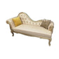 Faux Leather Upholstered Tufted Chaise Lounge Chair in Beige and Gold Clearhalo 'Chairs & Seating' 'Chaise Lounge' 'chaise_lounge' 'furn' 'furn_chaise_lounge' 'Furniture' 'Living Room Furniture' 7822463