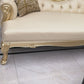 Faux Leather Upholstered Tufted Chaise Lounge Chair in Beige and Gold Clearhalo 'Chairs & Seating' 'Chaise Lounge' 'chaise_lounge' 'furn' 'furn_chaise_lounge' 'Furniture' 'Living Room Furniture' 7822464