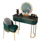 Glam With Drawer Lighted Mirror Bedroom Wooden Dressing Table