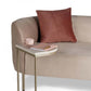 Glam Velvet Flared Arm Chaise Lounge for Living Room with Pillow Clearhalo 'Chairs & Seating' 'Chaise Lounge' 'chaise_lounge' 'furn' 'furn_chaise_lounge' 'Furniture' 'Living Room Furniture' 7822508