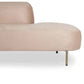 Glam Velvet Flared Arm Chaise Lounge for Living Room with Pillow Clearhalo 'Chairs & Seating' 'Chaise Lounge' 'chaise_lounge' 'furn' 'furn_chaise_lounge' 'Furniture' 'Living Room Furniture' 7822509