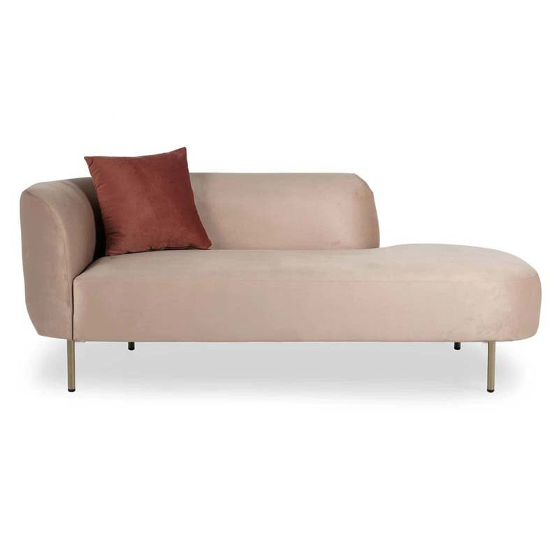 Glam Velvet Flared Arm Chaise Lounge for Living Room with Pillow Clearhalo 'Chairs & Seating' 'Chaise Lounge' 'chaise_lounge' 'furn' 'furn_chaise_lounge' 'Furniture' 'Living Room Furniture' 7822510