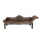 Traditional Espresso Solid Wood Chaise Lounge Couch with Round Arms Right-Arm Chaise Clearhalo 'Chairs & Seating' 'Chaise Lounge' 'chaise_lounge' 'furn' 'furn_chaise_lounge' 'Furniture' 'Living Room Furniture' 7822514