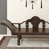 Traditional Espresso Solid Wood Chaise Lounge Couch with Round Arms Clearhalo 'Chairs & Seating' 'Chaise Lounge' 'chaise_lounge' 'furn' 'furn_chaise_lounge' 'Furniture' 'Living Room Furniture' 7822517