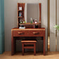 3-Piece Wood Standing Drawers Included Vanity Dressing Table Set Clearhalo 'Bedroom Furniture' 'furn' 'furn_makeup_vanities' 'Furniture' 'Makeup Vanities' 'makeup_vanities' 7822566