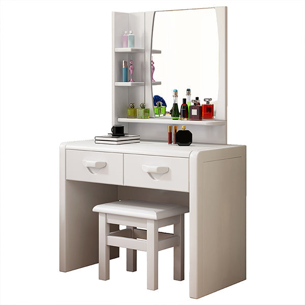 3-Piece Wood Standing Drawers Included Vanity Dressing Table Set Clearhalo 'Bedroom Furniture' 'furn' 'furn_makeup_vanities' 'Furniture' 'Makeup Vanities' 'makeup_vanities' 7822571
