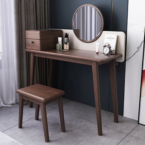 3-Piece Standing Mid-Century Modern Drawers Included Vanity Dressing Table Set Clearhalo 'Bedroom Furniture' 'furn' 'furn_makeup_vanities' 'Furniture' 'Makeup Vanities' 'makeup_vanities' 7822586