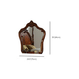 3-Piece Standing Brown Vanity Dressing Table Set with Makeup Table and Stool Clearhalo 'Bedroom Furniture' 'furn' 'furn_makeup_vanities' 'Furniture' 'Makeup Vanities' 'makeup_vanities' 7822627