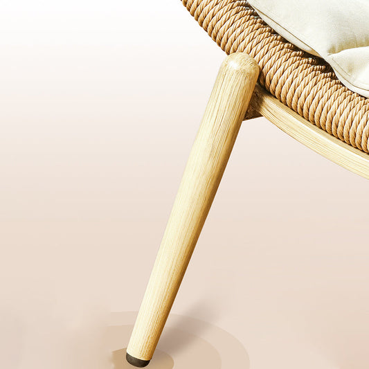 Modern Rattan with Arms Chaise Flared Arms with Legs for Bedroom Living Room Clearhalo 'Chairs & Seating' 'Chaise Lounge' 'chaise_lounge' 'furn' 'furn_chaise_lounge' 'Furniture' 'Living Room Furniture' 7822631