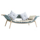 Modern Rattan with Arms Chaise Flared Arms with Legs for Bedroom Living Room Clearhalo 'Chairs & Seating' 'Chaise Lounge' 'chaise_lounge' 'furn' 'furn_chaise_lounge' 'Furniture' 'Living Room Furniture' 7822633