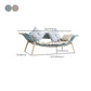 Modern Rattan with Arms Chaise Flared Arms with Legs for Bedroom Living Room Clearhalo 'Chairs & Seating' 'Chaise Lounge' 'chaise_lounge' 'furn' 'furn_chaise_lounge' 'Furniture' 'Living Room Furniture' 7822636