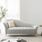 Glam with Arms Chaise Flared Arms with Legs for Bedroom Living Room Light Grey Left-Arm Chaise Clearhalo 'Chairs & Seating' 'Chaise Lounge' 'chaise_lounge' 'furn' 'furn_chaise_lounge' 'Furniture' 'Living Room Furniture' 7822654