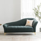 Glam with Arms Chaise Flared Arms with Legs for Bedroom Living Room Dark Green Right-Arm Chaise Clearhalo 'Chairs & Seating' 'Chaise Lounge' 'chaise_lounge' 'furn' 'furn_chaise_lounge' 'Furniture' 'Living Room Furniture' 7822657