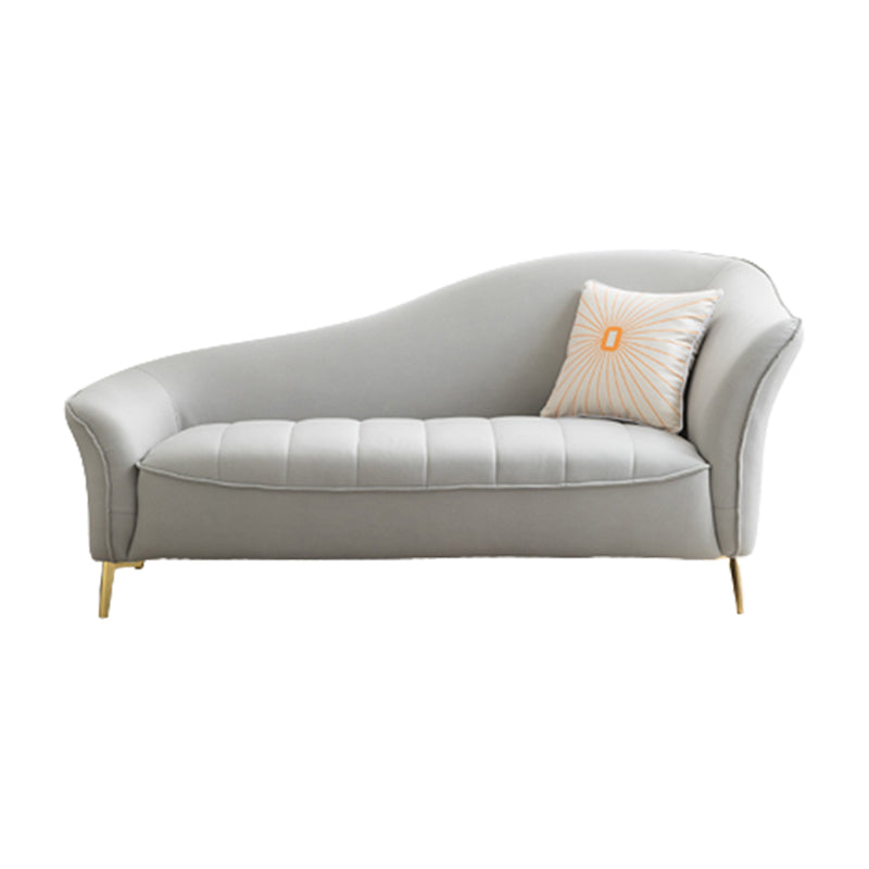 Glam with Arms Chaise Flared Arms with Legs for Bedroom Living Room Clearhalo 'Chairs & Seating' 'Chaise Lounge' 'chaise_lounge' 'furn' 'furn_chaise_lounge' 'Furniture' 'Living Room Furniture' 7822658