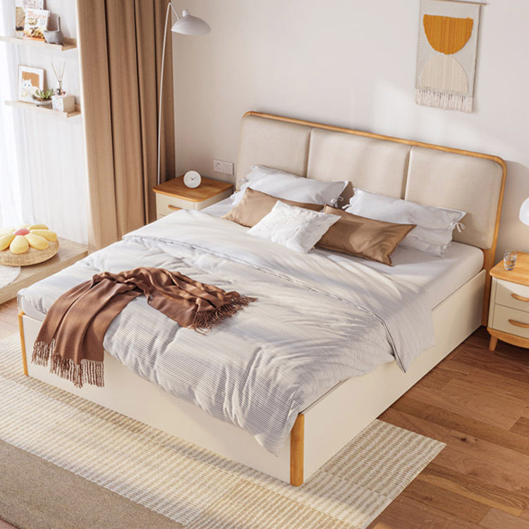 Letto standard in legno con materasso con testimonianza imbottita incluso 41,33 "di alto livello