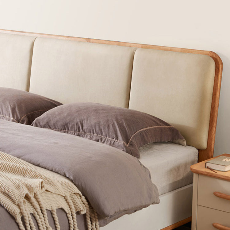 Letto standard in legno con materasso con testimonianza imbottita incluso 41,33 "di alto livello