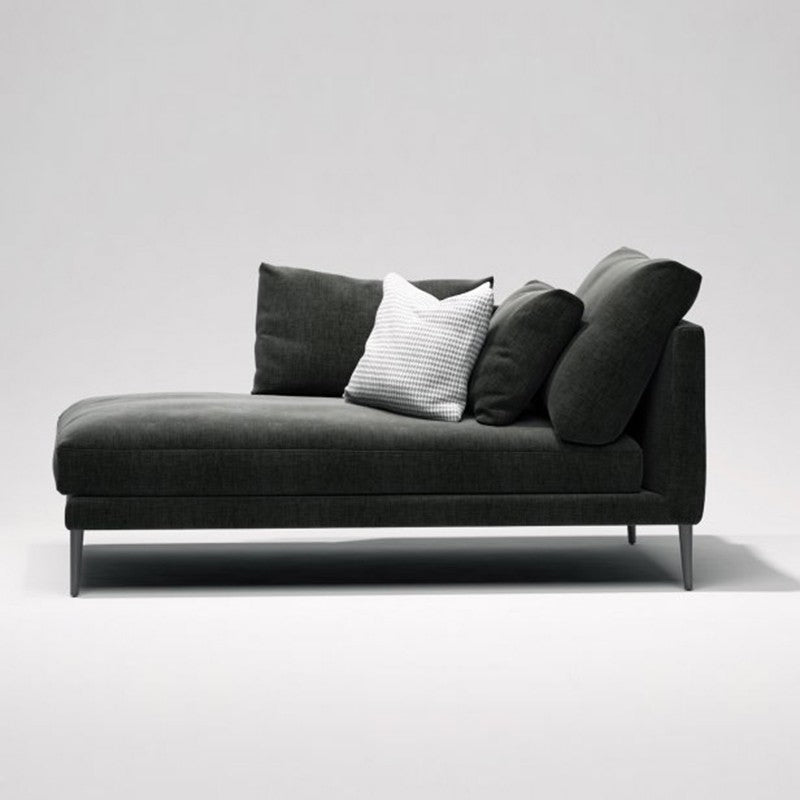 One Armed Contemporary Chaise Rolled Arms with Legs for Living Room Right-Arm Chaise Clearhalo 'Chairs & Seating' 'Chaise Lounge' 'chaise_lounge' 'furn' 'furn_chaise_lounge' 'Furniture' 'Living Room Furniture' 7822763