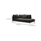 One Armed Contemporary Chaise Rolled Arms with Legs for Living Room Clearhalo 'Chairs & Seating' 'Chaise Lounge' 'chaise_lounge' 'furn' 'furn_chaise_lounge' 'Furniture' 'Living Room Furniture' 7822766