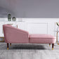 Wood One Armed Glam Chaise Rolled Arms with Legs for Living Room Clearhalo 'Chairs & Seating' 'Chaise Lounge' 'chaise_lounge' 'furn' 'furn_chaise_lounge' 'Furniture' 'Living Room Furniture' 7822776