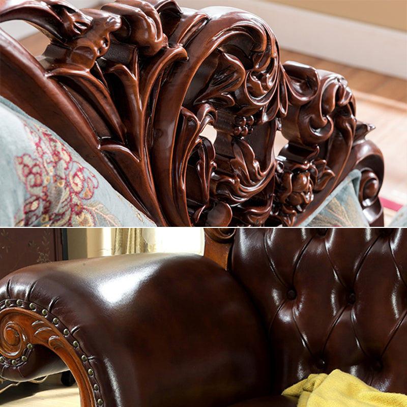 Traditional One Armed Chaise Rolled Arms with Legs for Living Room Clearhalo 'Chairs & Seating' 'Chaise Lounge' 'chaise_lounge' 'furn' 'furn_chaise_lounge' 'Furniture' 'Living Room Furniture' 7822789