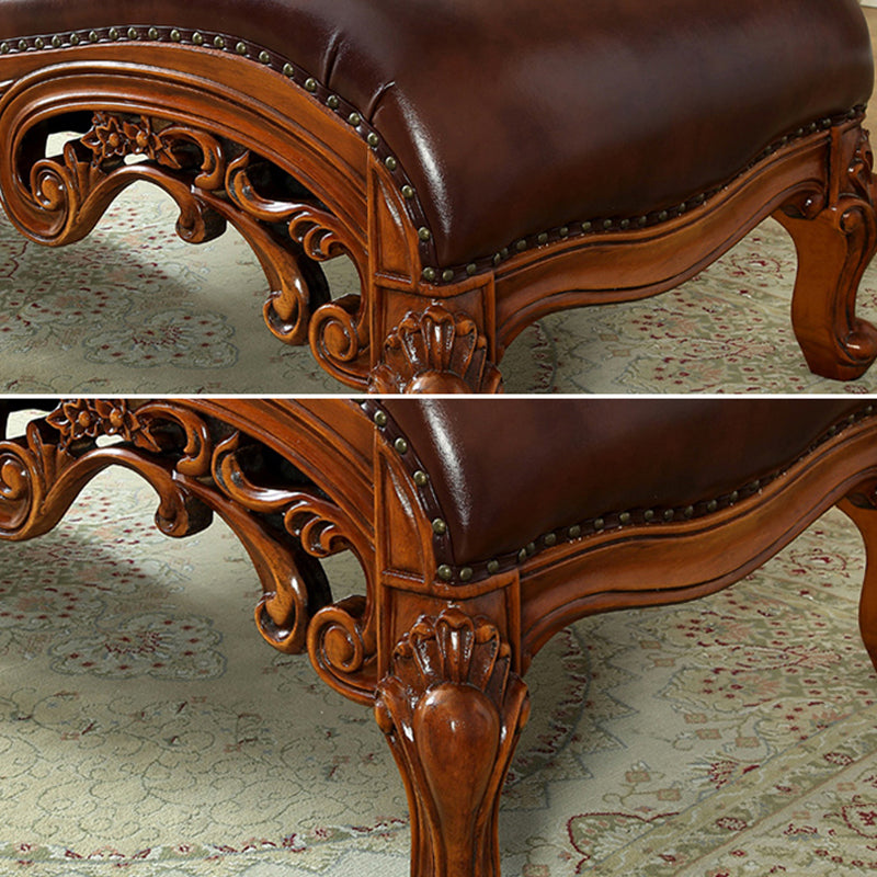 Traditional One Armed Chaise Rolled Arms with Legs for Living Room Clearhalo 'Chairs & Seating' 'Chaise Lounge' 'chaise_lounge' 'furn' 'furn_chaise_lounge' 'Furniture' 'Living Room Furniture' 7822790