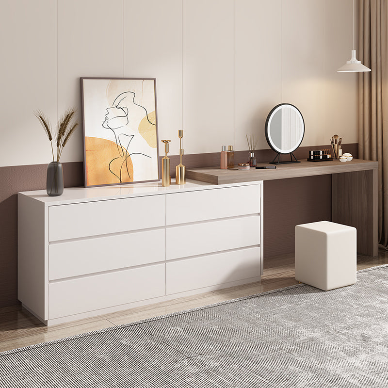 3-delige moderne verlichte spiegel houten ijdelheid kaptafel ingesteld met lade