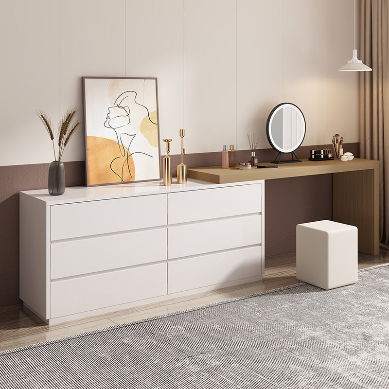 3-delige moderne verlichte spiegel houten ijdelheid kaptafel ingesteld met lade