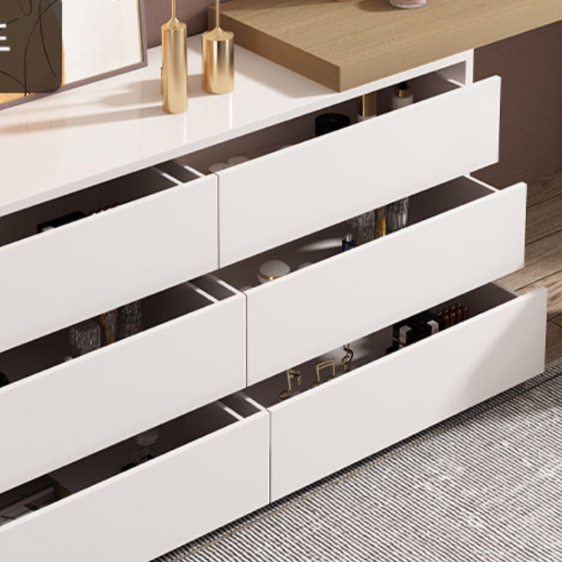 3-delige moderne verlichte spiegel houten ijdelheid kaptafel ingesteld met lade