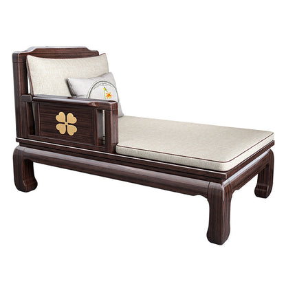 Traditional Brown with Arms Chaise Wood for Bedroom Living Room Right Chaise Clearhalo 'Chairs & Seating' 'Chaise Lounge' 'chaise_lounge' 'furn' 'furn_chaise_lounge' 'Furniture' 'Living Room Furniture' 7822829