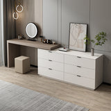 Mirror iluminado 6- Cajos de tocador de tocador de madera