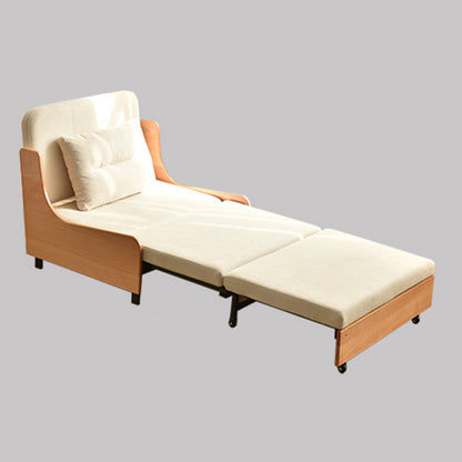 Scandinavian Solid Wood Removable Futon Sleeper Sofa Pillow Included 37.4"L x 31.5"W x 29.5"H Clearhalo 'furn' 'furn_futons' 'Furniture' 'Futons & Daybeds' 'Futons' 'Living Room Furniture' 7822942