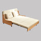 Scandinavian Solid Wood Removable Futon Sleeper Sofa Pillow Included 52.4"L x 31.5"W x 29.5"H Clearhalo 'furn' 'furn_futons' 'Furniture' 'Futons & Daybeds' 'Futons' 'Living Room Furniture' 7822943