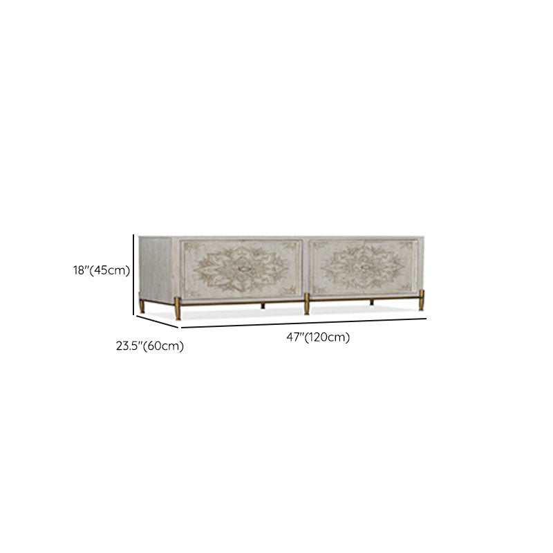 Gli armadietti in legno bianchi includevano un mobile accento con gambe dritte