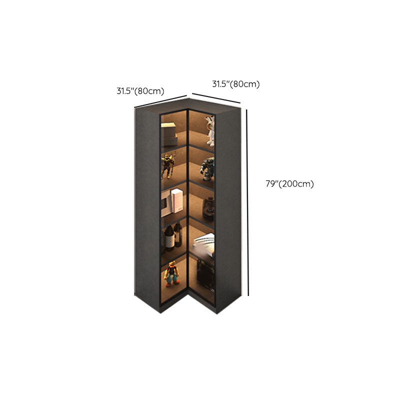 Legno in vetro angolare senza accento contemporaneo angosciante