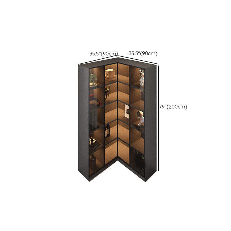 Legno in vetro angolare senza accento contemporaneo angosciante