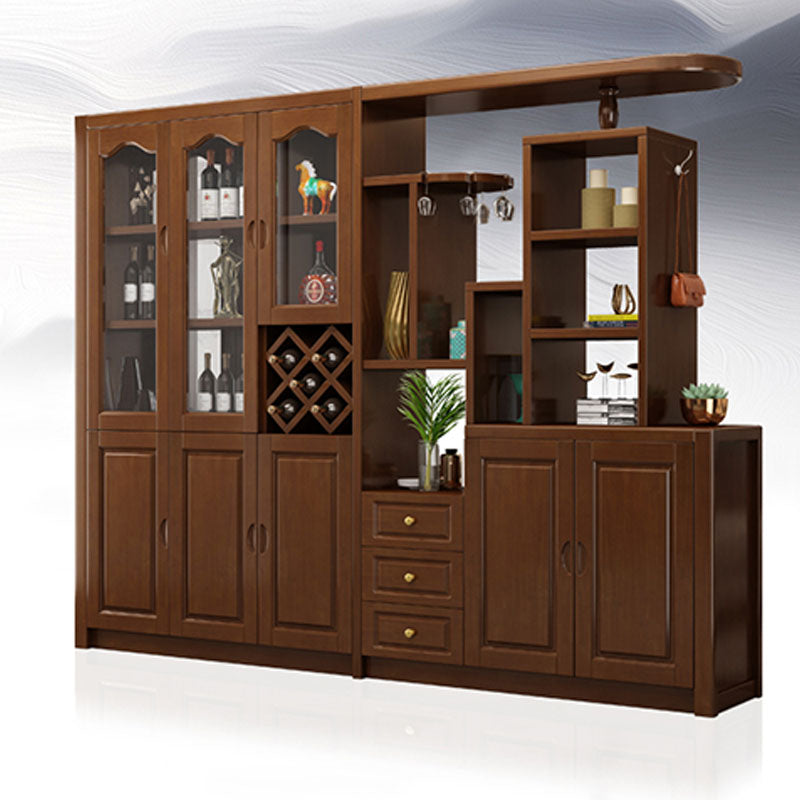 Massive Holzregale waren moderner Akzentschrank für Wohnzimmer