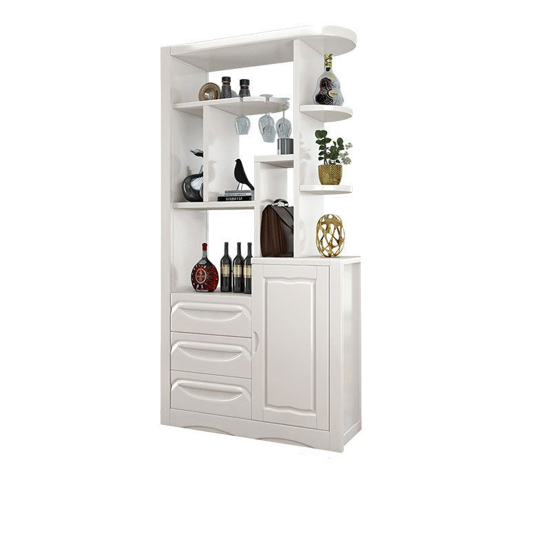 Massive Holzregale waren moderner Akzentschrank für Wohnzimmer