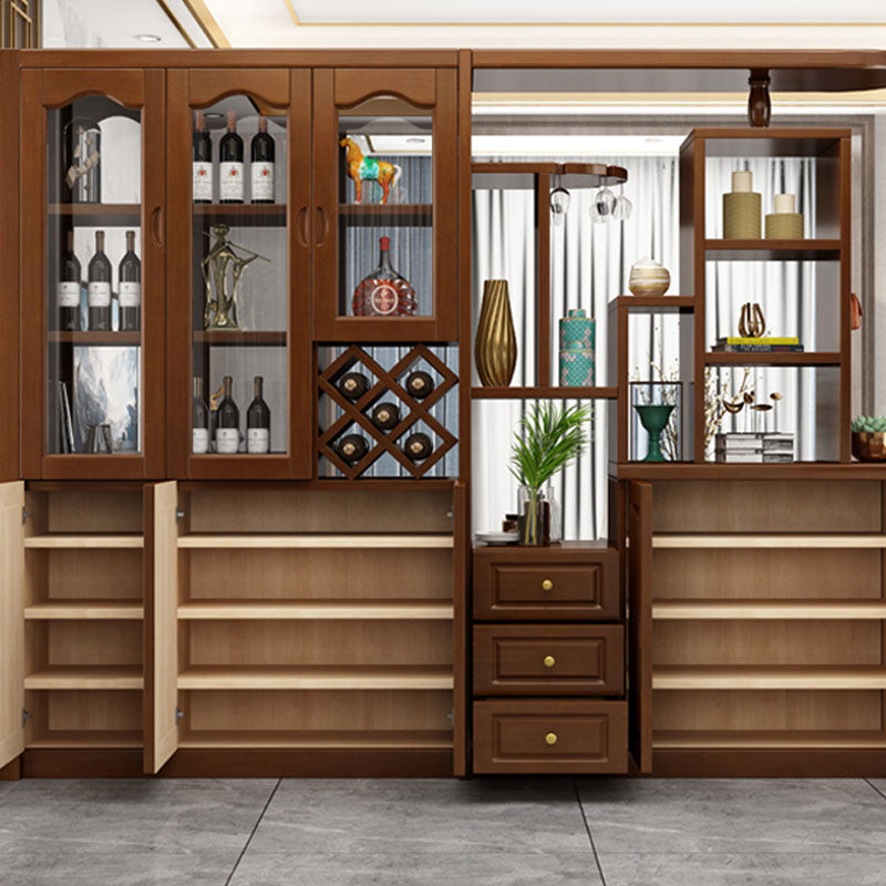 Massive Holzregale waren moderner Akzentschrank für Wohnzimmer