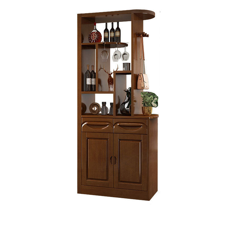 Massive Holzregale waren moderner Akzentschrank für Wohnzimmer