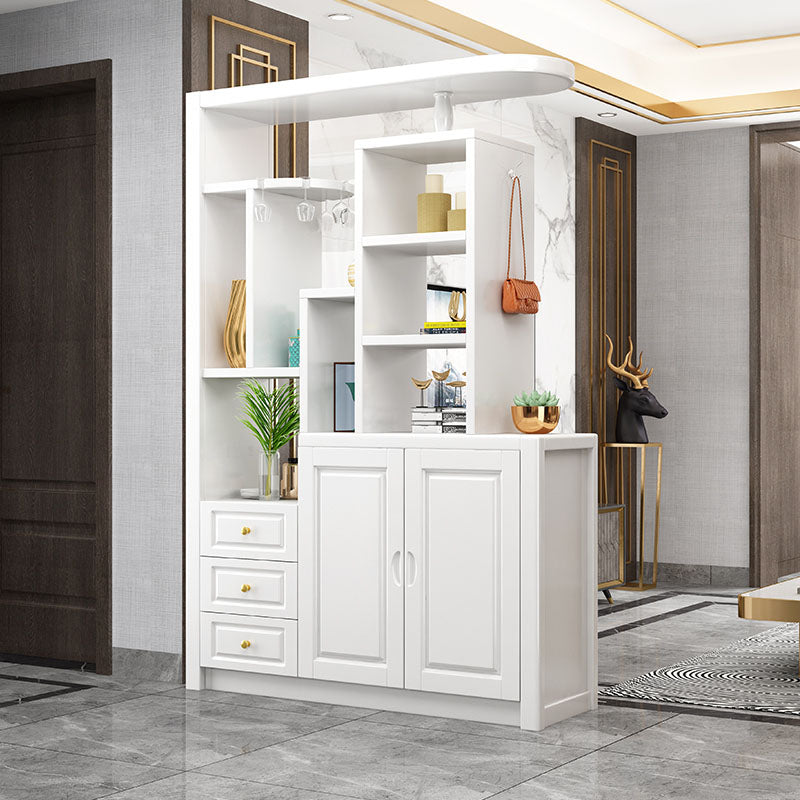 Massive Holzregale waren moderner Akzentschrank für Wohnzimmer