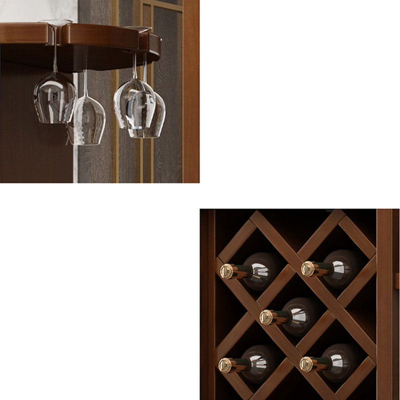 Massive Holzregale waren moderner Akzentschrank für Wohnzimmer