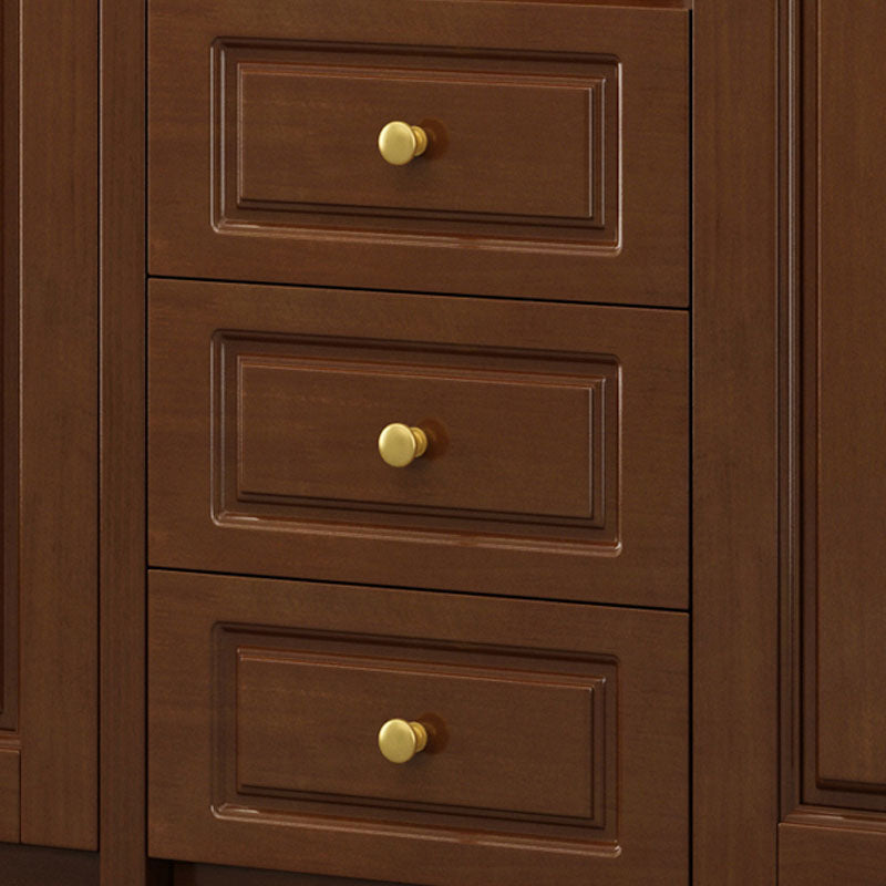 Massive Holzregale waren moderner Akzentschrank für Wohnzimmer